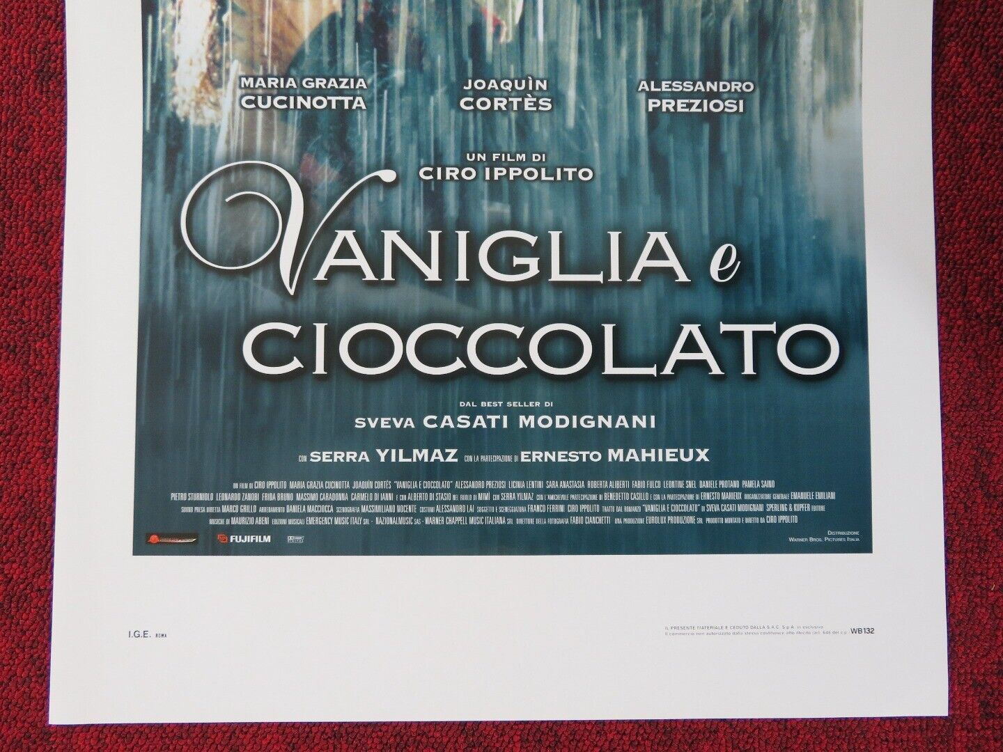 VANIGLIA E CIOCCLATO ITALIAN LOCANDINA (27.5"x13") POSTER MARIA GRAZIA 2004