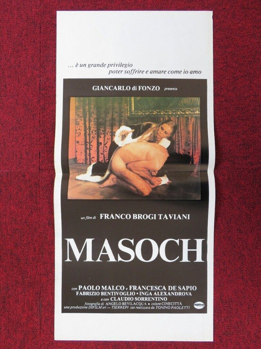 MASOCH ITALIAN LOCANDINA (27.5"x13")POSTER FRANCO BROGI TA VIANI PAOLO MALCO '80