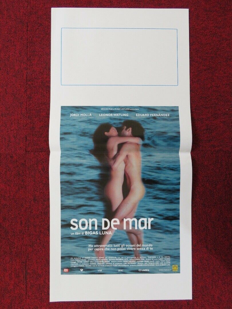 SOUND OF THE SEA ITALIAN LOCANDINA (27.5"x13") POSTER EDUARD FERNANDEZ 2001