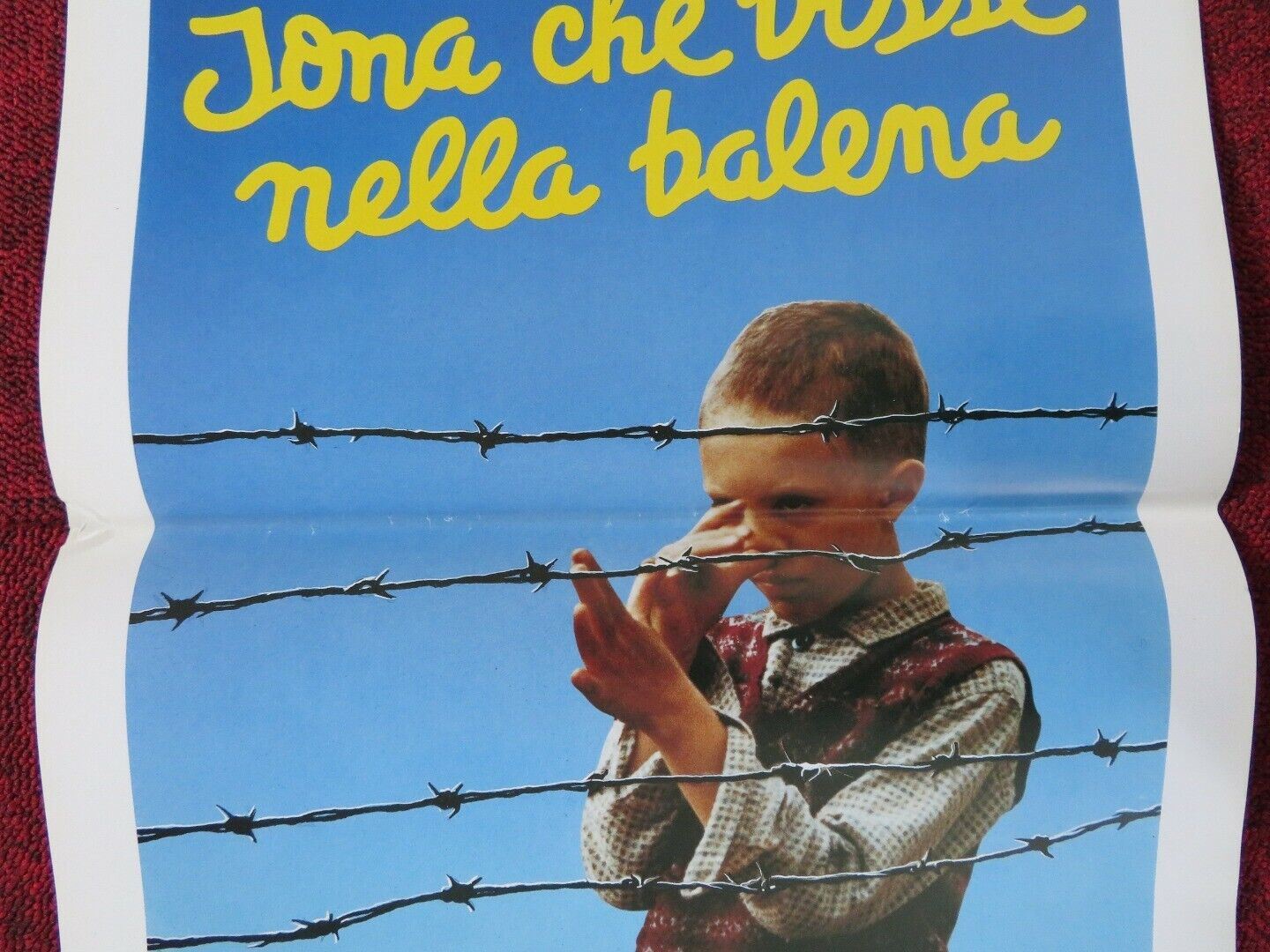 IONA CHE VISSE NELLA BALENA ITALIAN LOCANDINA (27.5"x13") POSTER JEAN HUGUES '93