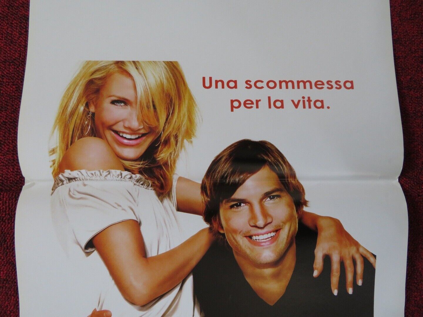 WHAT HAPPENS IN VEGAS ITALIAN LOCANDINA (27.5"x13") POSTER CAMERON DIAZ 2008