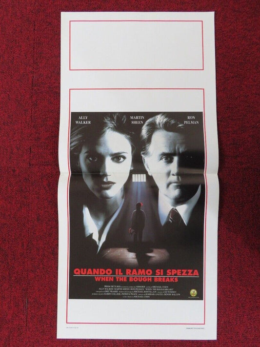 WHEN THE BOUGH BREAKS ITALIAN LOCANDINA (27.5"x13") POSTER MARTIN SHEEN 1995