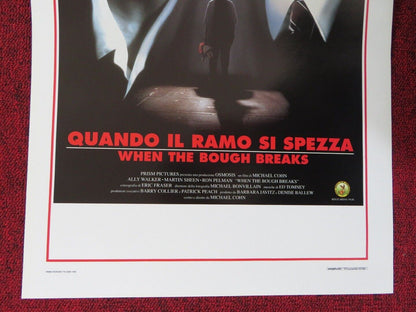 WHEN THE BOUGH BREAKS ITALIAN LOCANDINA (27.5"x13") POSTER MARTIN SHEEN 1995