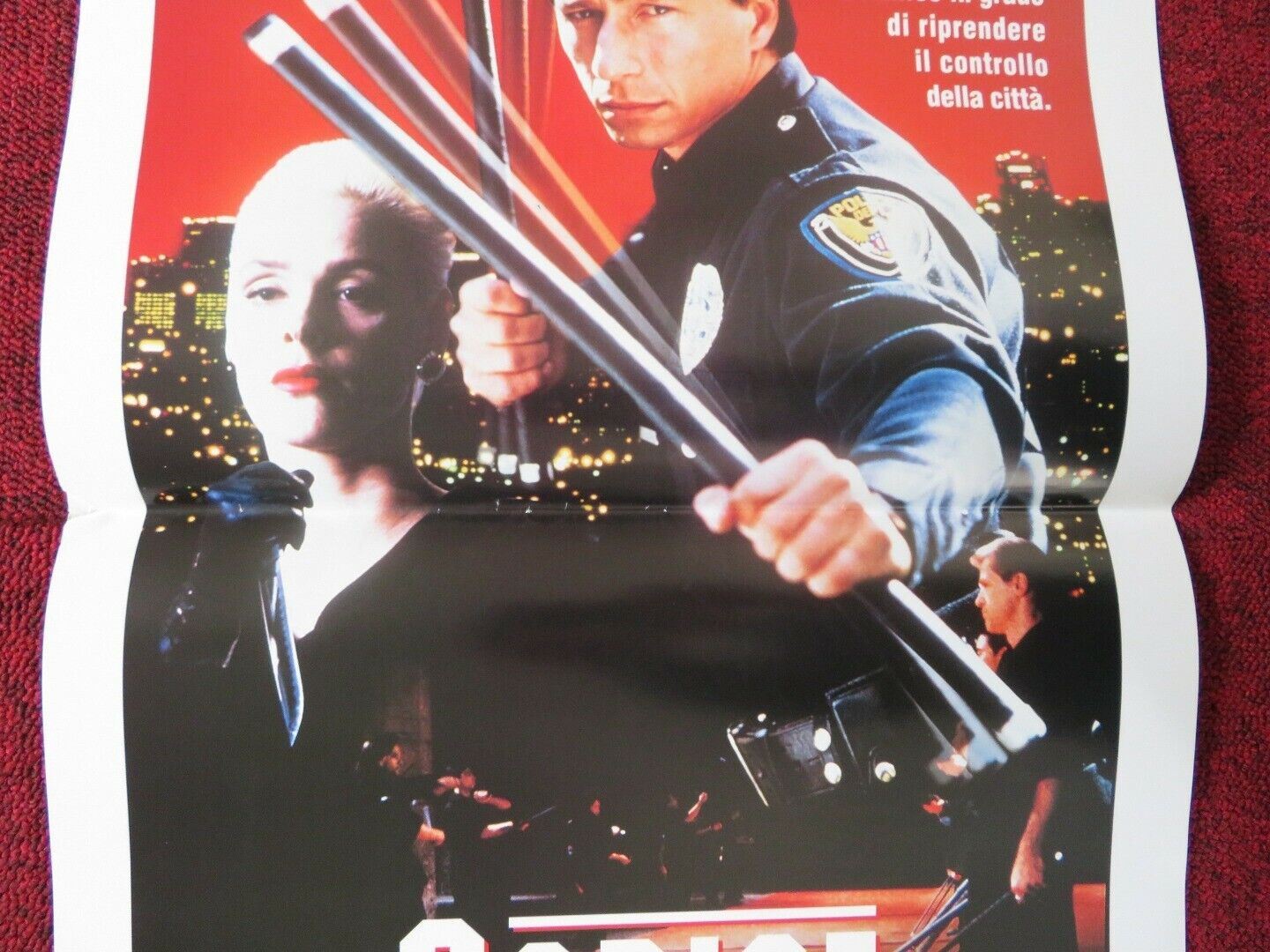 MISSION OF JUSTICE ITALIAN LOCANDINA (27.5"x13") POSTER BRIGIETTE NIELSEN 1992