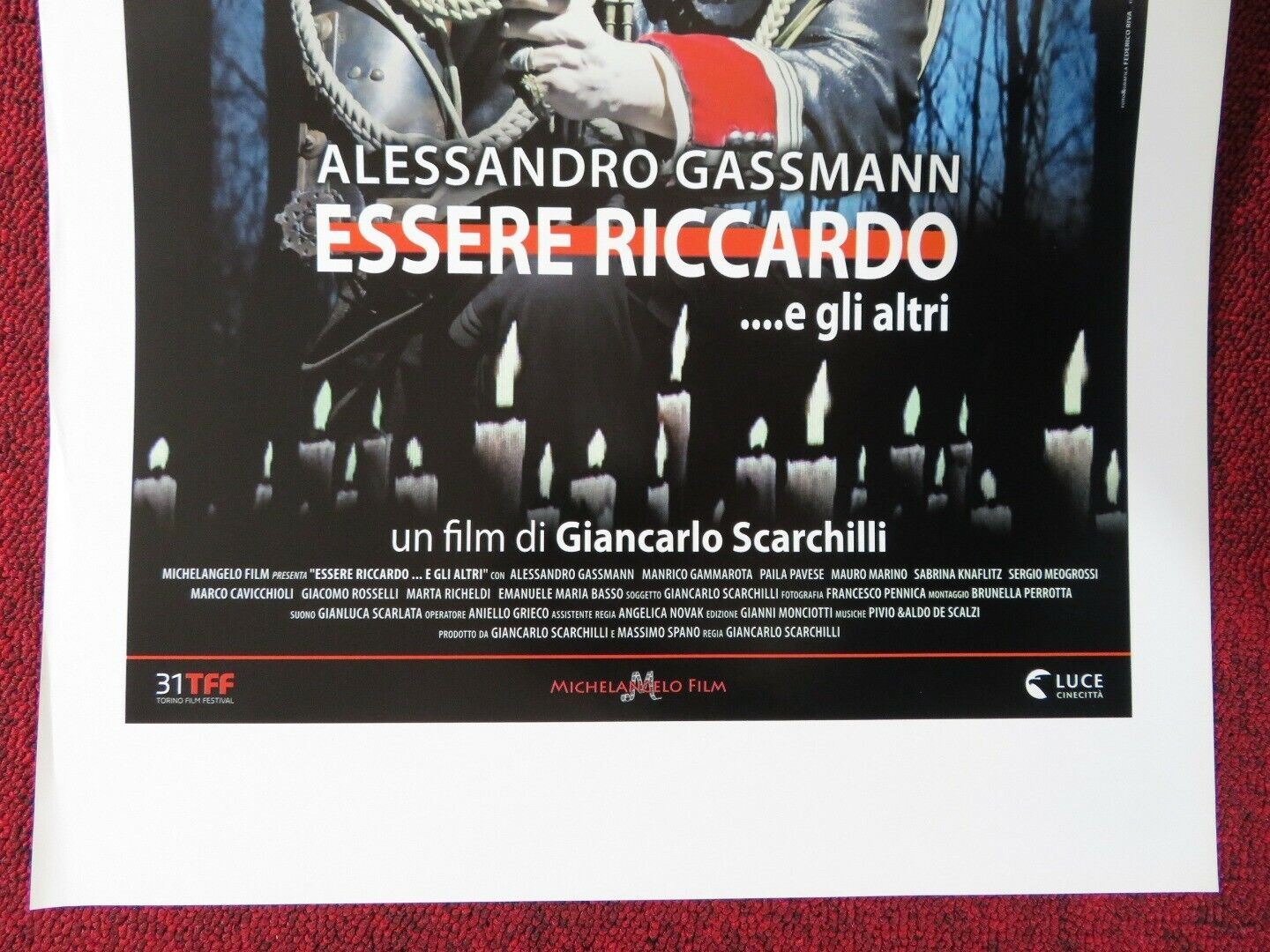 ESSERE RICCARDO ...E GLI ALTRI ITALIAN LOCANDINA (27.5"x13") POSTER 2013