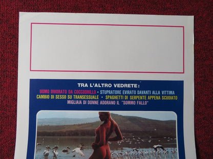 NAKED AND CRUEL ITALIAN LOCANDINA (27.5"x13") POSTER ALBERT THOMAS 1984