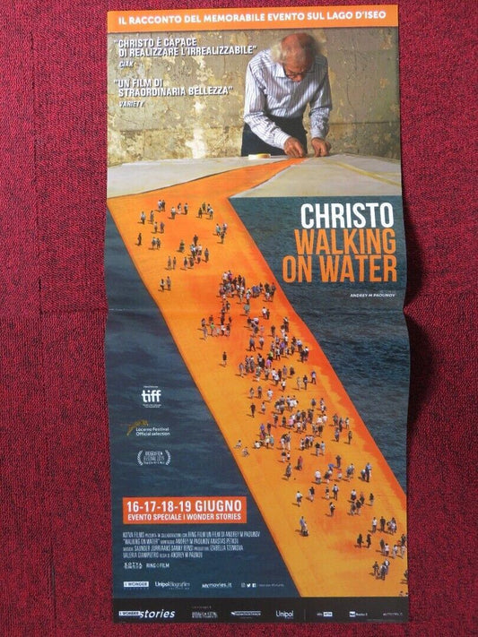 WALKING ON WATER  ITALIAN LOCANDINA (26.5"x12.5") POSTER CHRISTO ANDREYM 2018