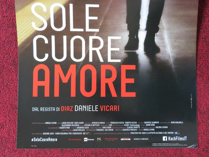 SOLE CUORE AMORE  ITALIAN LOCANDINA (26.5"x12.5") POSTER ISABELLA RAGONESE 2016