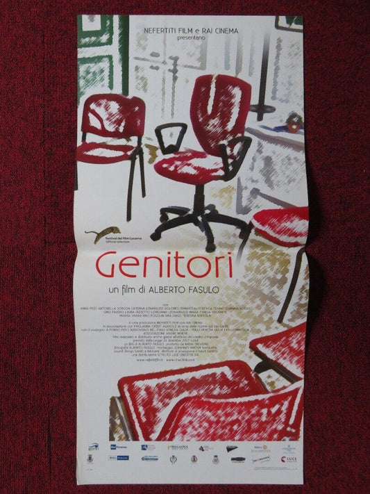 GENITORI  ITALIAN LOCANDINA (27.5"x13") POSTER ANNA PECCI ANTONELLA SORGON '15