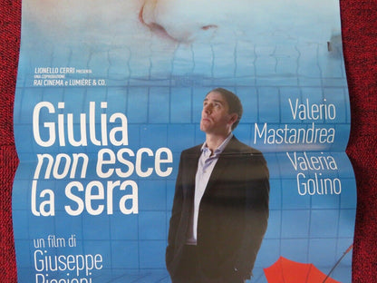 GIULIA NON ESCE LA SERA ITALIAN LOCANDINA (25.5"x12.5") POSTER V MASTAGOLI 2009