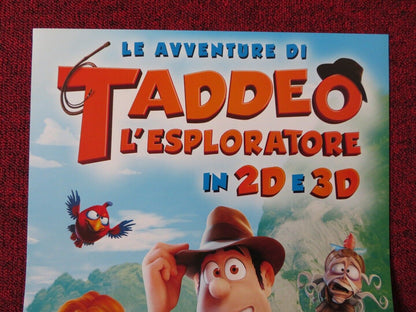 TAD: THE LOST EXPLORER ITALIAN LOCANDINA (26.5"x12.5") POSTER O BARBERAN 2012