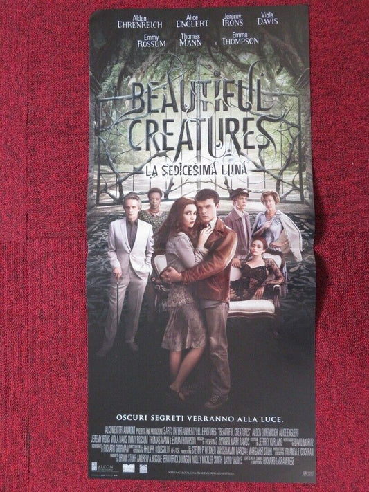 BEAUTIFUL CREATURES ITALIAN LOCANDINA (26.5"x12.5") POSTER ALICE ENGLERT 2013