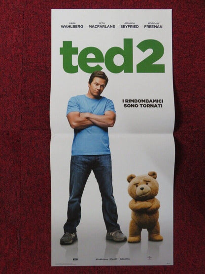 TED 2  ITALIAN LOCANDINA (26.5"x12.5") POSTER MARK WAHLBERG SETH MACFARLANE 2015