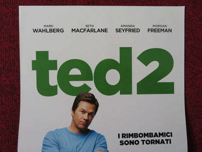 TED 2  ITALIAN LOCANDINA (26.5"x12.5") POSTER MARK WAHLBERG SETH MACFARLANE 2015