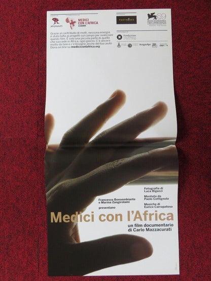 MEDICI CON I'AFRICA ITALIAN LOCANDINA (26.5"x13") POSTER C MAZZACURATI '12