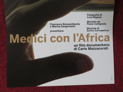 MEDICI CON I'AFRICA ITALIAN LOCANDINA (26.5"x13") POSTER C MAZZACURATI '12