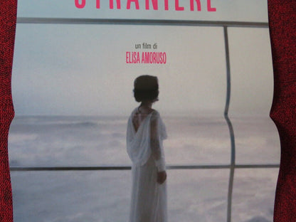 STRANE STRANIERE  ITALIAN LOCANDINA (26.5"x13") POSTER ELISA AMORUSO 2016