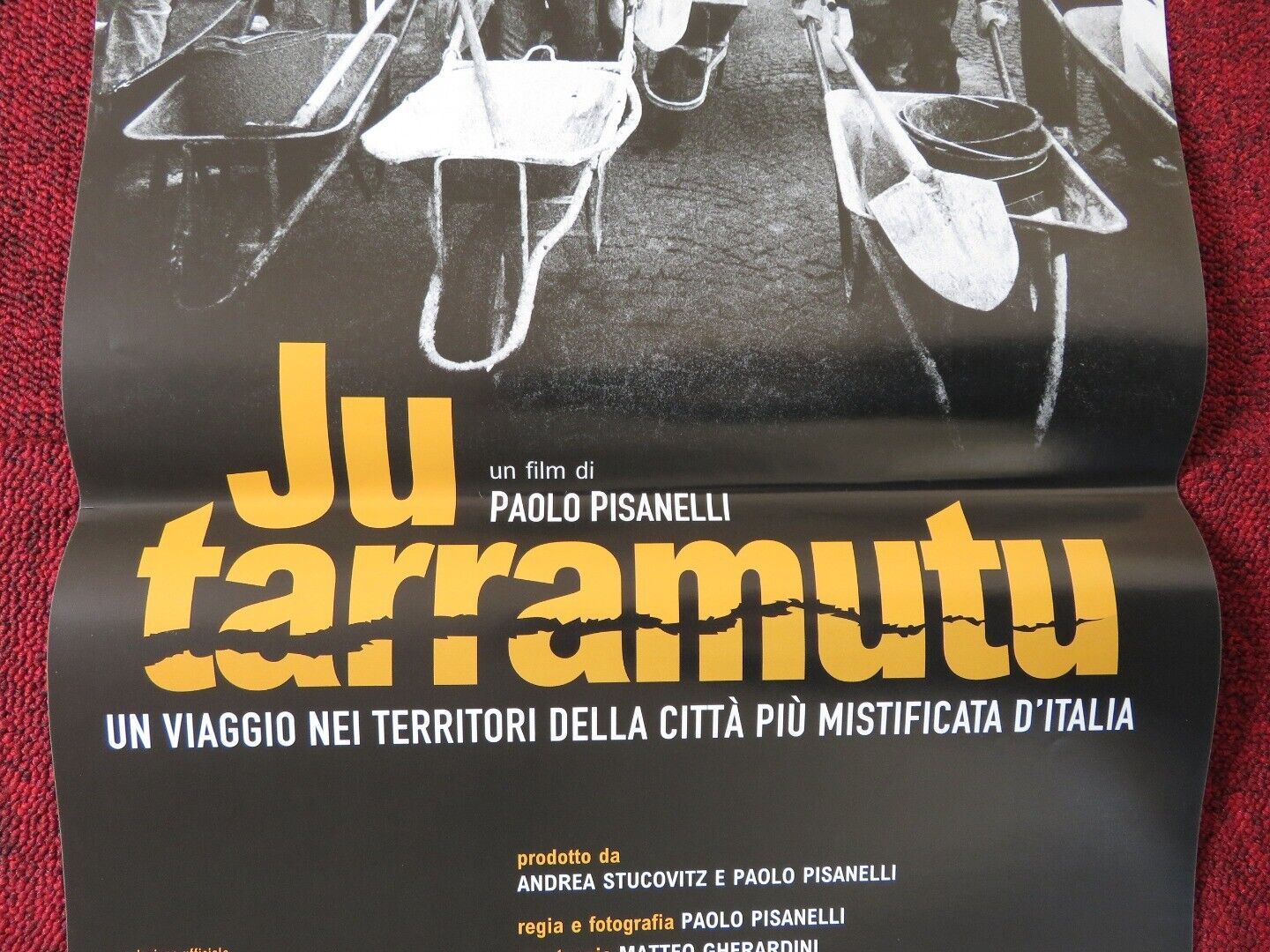 JU TARRAMUTU  ITALIAN LOCANDINA (27"x12.5") POSTER PAOLO PISANELLI 2010