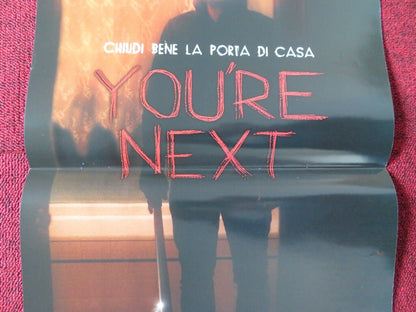 YOU'RE NEXT  ITALIAN LOCANDINA (26.5"x12.5") POSTER ADAM WINGARD 2011