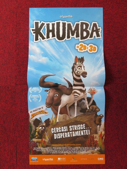 KHUMBA  ITALIAN LOCANDINA (26.5"x12.5") POSTER JAKE T. AUSTIN  2013