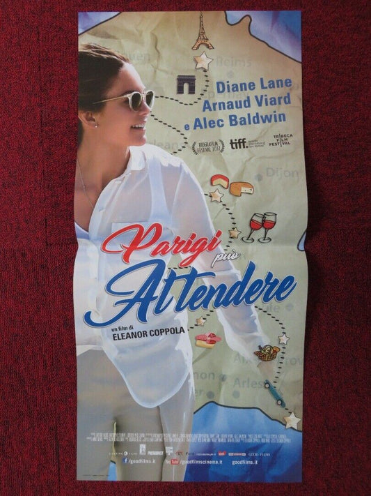 PARIS CAN WAIT ITALIAN LOCANDINA (26.5"x12.5") POSTER DIANE LANE A. VIARD 2016