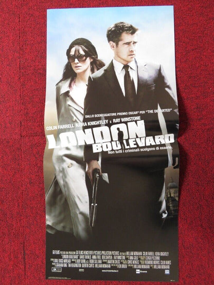 LONDON BOULEVARD  ITALIAN LOCANDINA (26.5"x12.5") POSTER COLIN FARRELL 2010