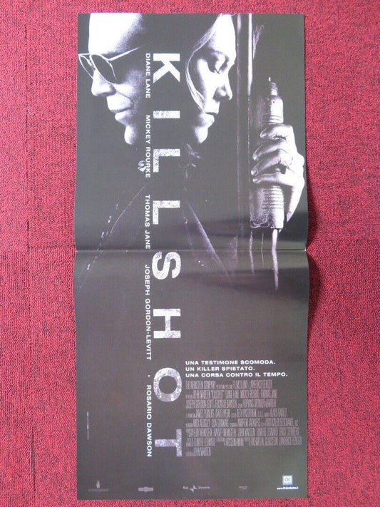 KILLSHOT ITALIAN LOCANDINA (26.5"x12.5") POSTER DIANE LANE MICKEY ROURKE 2008