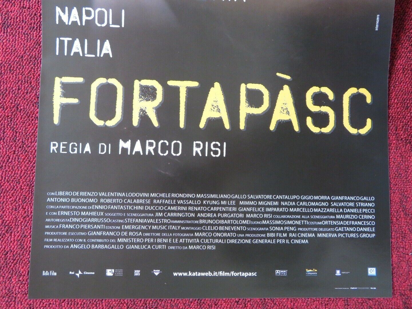 FORTAPASC  ITALIAN LOCANDINA (26.5"x12.5") POSTER MARCO RISI  2009