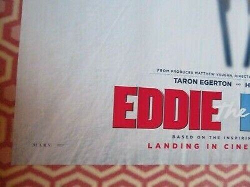 EDDIE THE EAGLE BRITISH QUAD (30"x 40") ROLLED POSTER TARON EGERTON HUGH JACKMAN