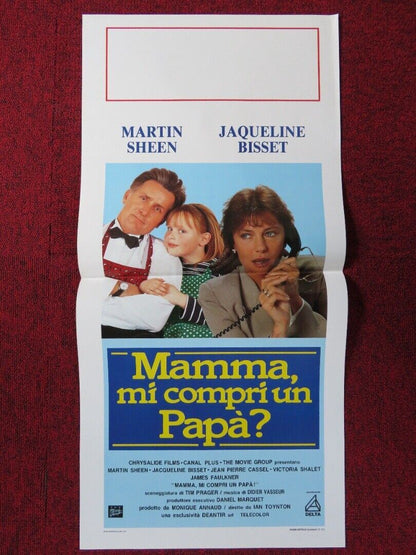 MAMMA MI COMPRI UN PAPA? ITALIAN LOCANDINA (27.5"x13") POSTER MARTIN SHEEN 1992