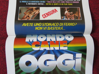 MONDO CANE OGGI / Savage World Today ITALIAN LOCANDINA (27.5"x13") POSTER 1985