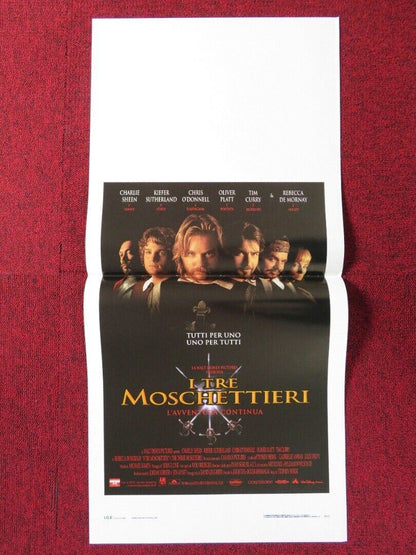 THE THREE MUSKETEERS ITALIAN LOCANDINA (27.5"x13") POSTER CHARLIE SHEEN 1994