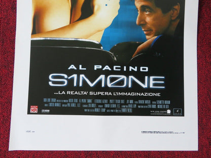 S1M0NE  ITALIAN LOCANDINA (27.5"x13") POSTER AL PACINO CATHERINE KEENER 2002