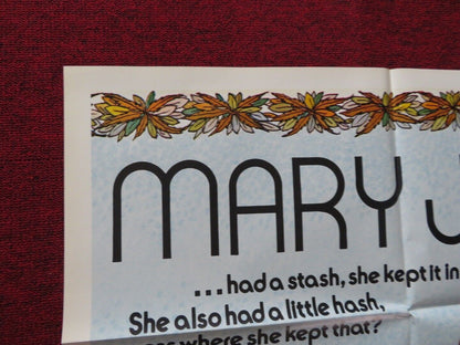 MARY JANE FOLDED US ONE SHEET POSTER ANYA DUVAL CAROL FAYE 1972