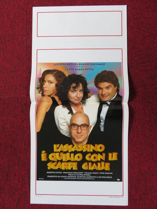 L'ASSASSINO E QUELLO CON LE... ITALIAN LOCANDINA (27.5"x13") POSTER 1995