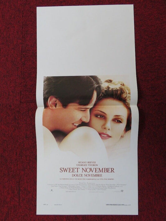 SWEET NOVEMBER ITALIAN LOCANDINA (27.5"x13") POSTER KEANU REEVES 2001