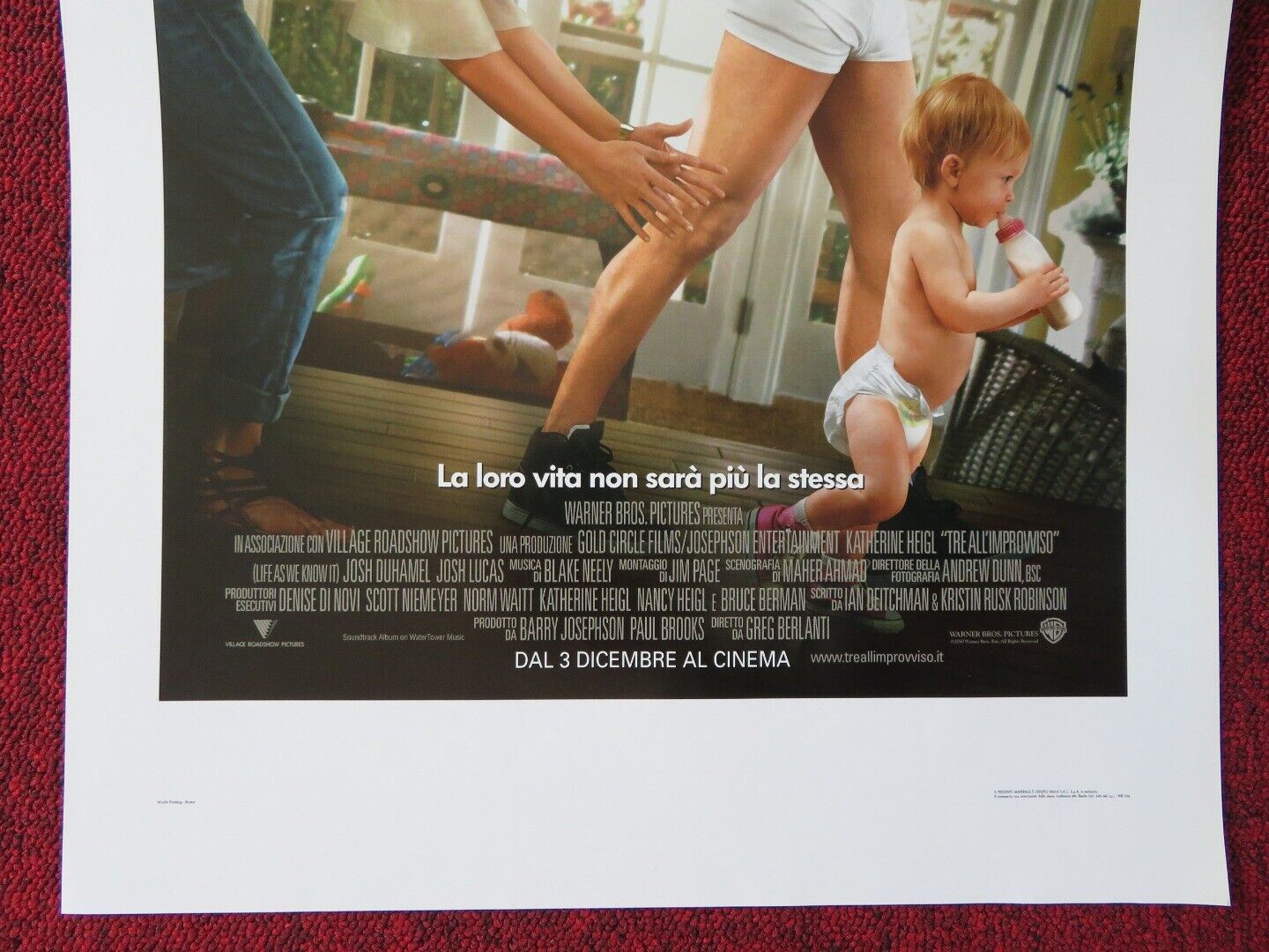 LIFE AS WE KNOW IT ITALIAN LOCANDINA (27.5"x13") POSTER KATHERINE HEIGL 2010