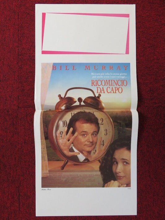 GROUNDHOG DAY  ITALIAN LOCANDINA (27.5"x13") POSTER BILL MURRAY 1993