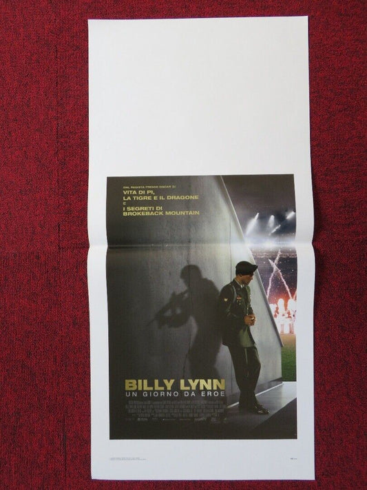 BILLY LYNN'S LONG HALFTIME WALK ITALIAN LOCANDINA (27.5"x13") POSTER 2016