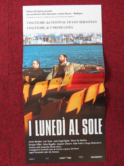 MONDAYS IN THE SUN ITALIAN LOCANDINA (23.5"x11.5") POSTER JAVIER BARDEM 2002