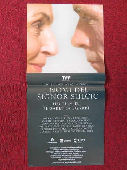 I NOMI DEL SIGNOR SULCIC  ITALIAN LOCANDINA (26.5"x12.5") POSTER L POCKAJ 2018