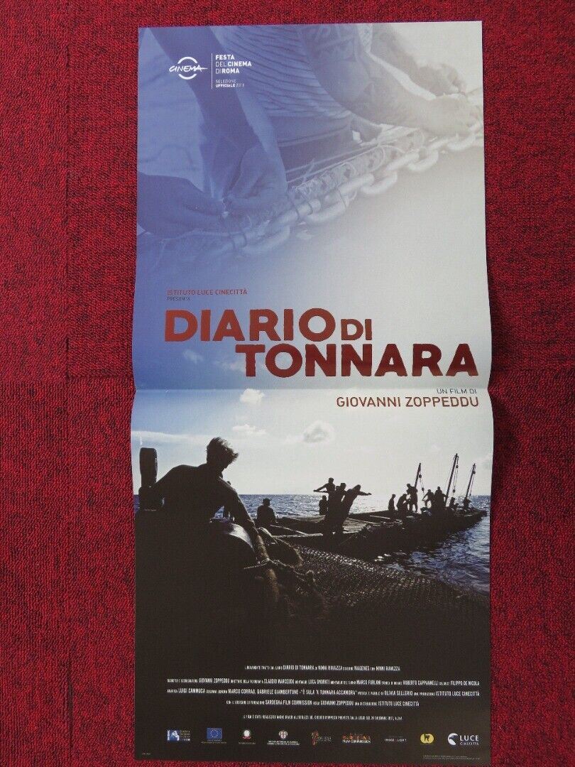 DIARIO DI TONNARA  ITALIAN LOCANDINA (26.5"x12.5") POSTER GIOVANNI ZOPPEDDU 2018