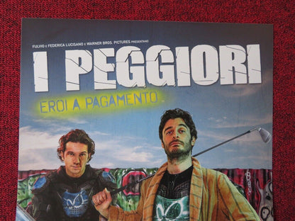 I PEGGIORI   ITALIAN LOCANDINA (26.5"x12.5") POSTER VINCENZO ALFIERI 2017