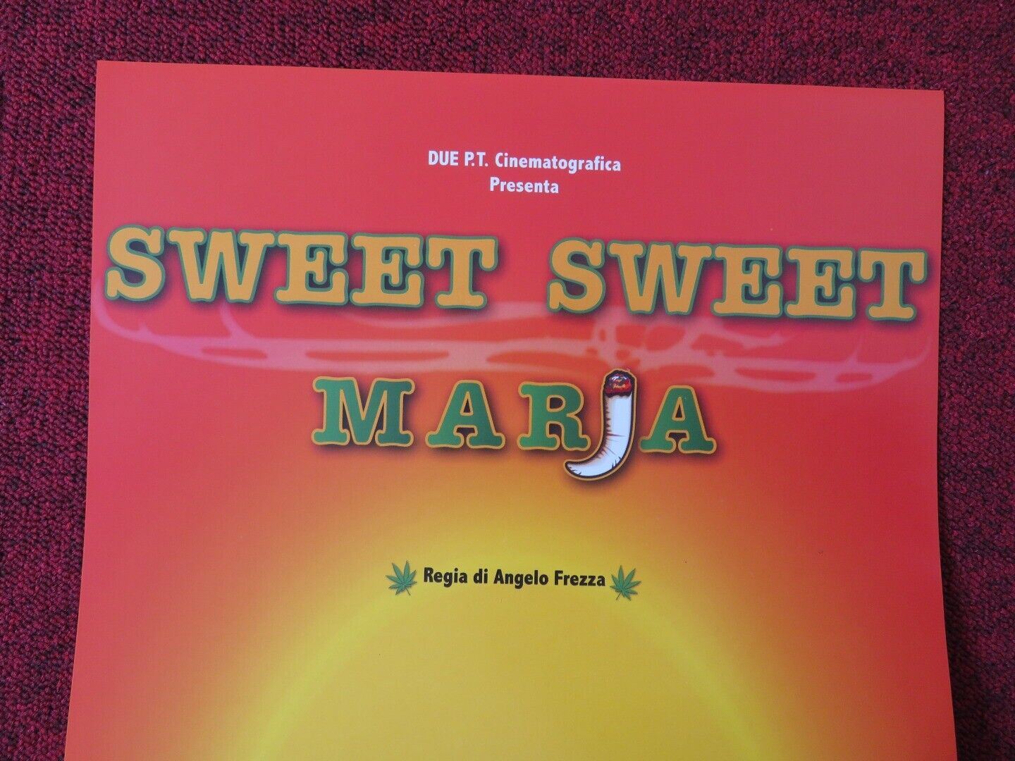 SWEET SWEET MARJA ITALIAN LOCANDINA (26"x12.5") POSTER MARIA GRAZIA 2007