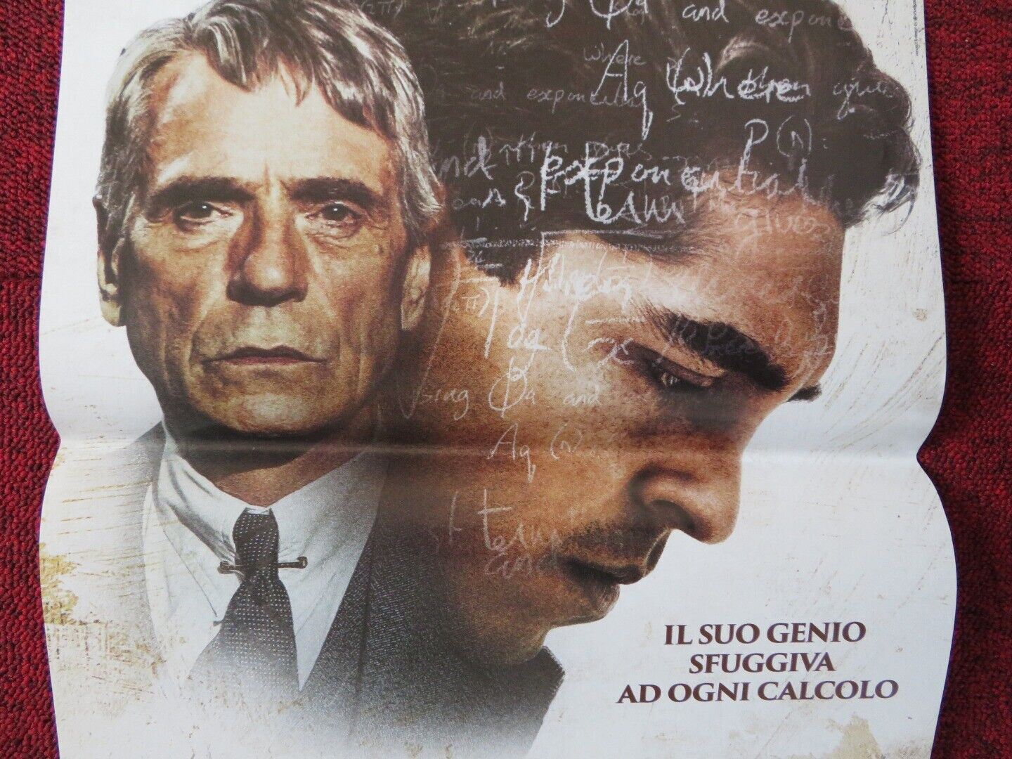 THE MAN WHO KNEW INFINITY ITALIAN LOCANDINA (26.5"x12.5") POSTER  2015