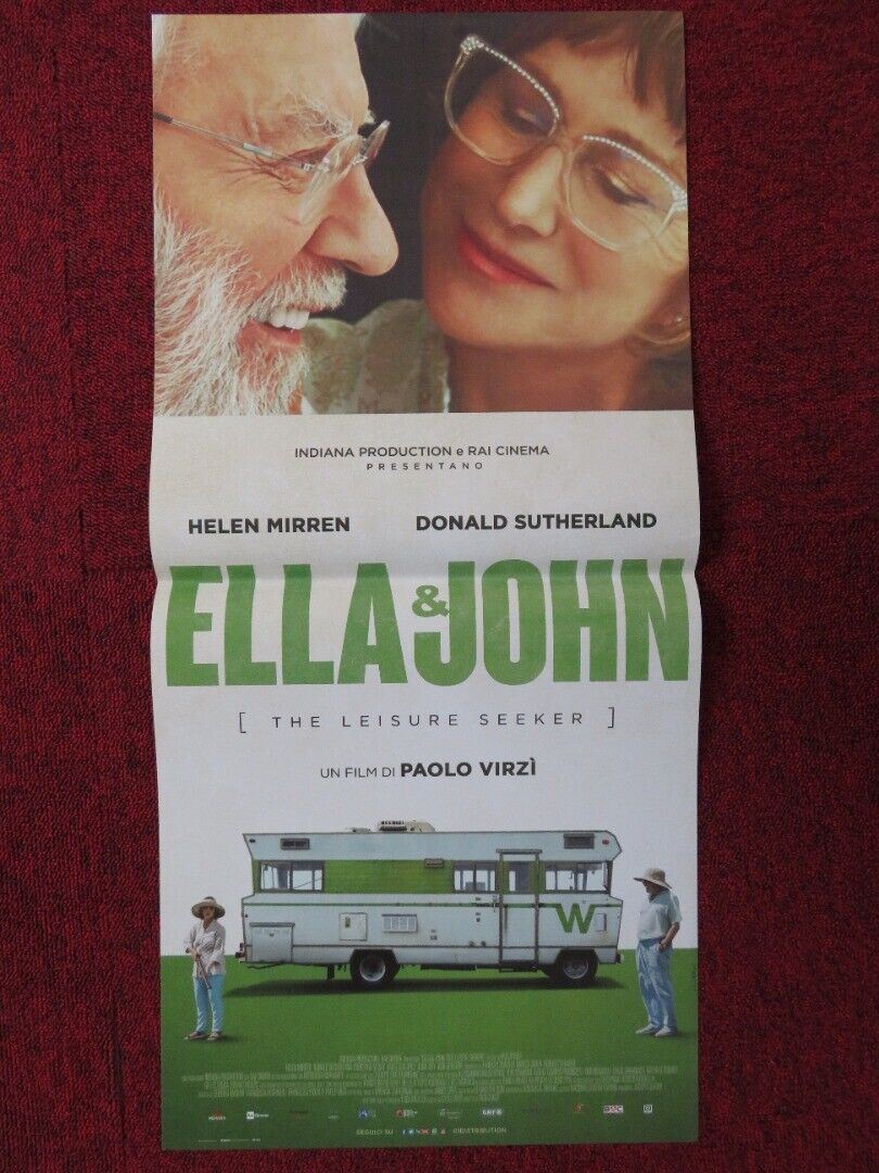 THE LEISURE SEEKER ITALIAN LOCANDINA (26.5"x12.5") POSTER HELEN MIRREN 2017