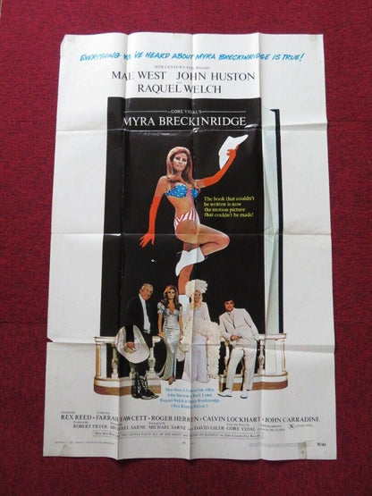 MYRA BRECKINRIDGE FOLDED US ONE SHEET POSTER RAQUEL WELCH MAE WEST 1970