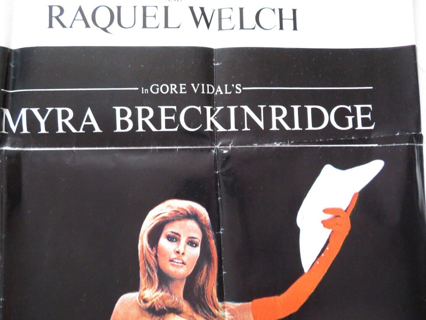 MYRA BRECKINRIDGE FOLDED US ONE SHEET POSTER RAQUEL WELCH MAE WEST 1970