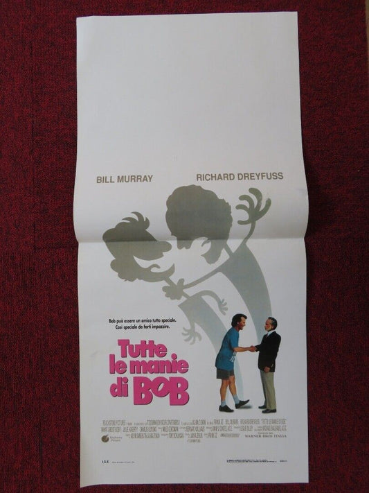 WHAT ABOUT BOB?  ITALIAN LOCANDINA (27.5"x13") POSTER BILL MURRAY 1991