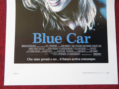 BLUE CAR  ITALIAN LOCANDINA (27.5"x13") POSTER DAVID STRATTHAIRN 2002